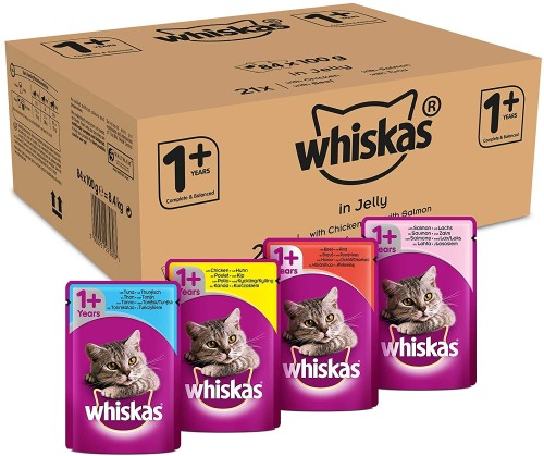WHISKAS POUCH 85gm in beef